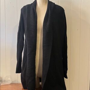 Ralph Lauren Black Open Front Cardigan Sweater